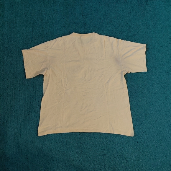 VINTAGE Yellow Nike Logo T Shirt Size XL - Picture 7 of 10